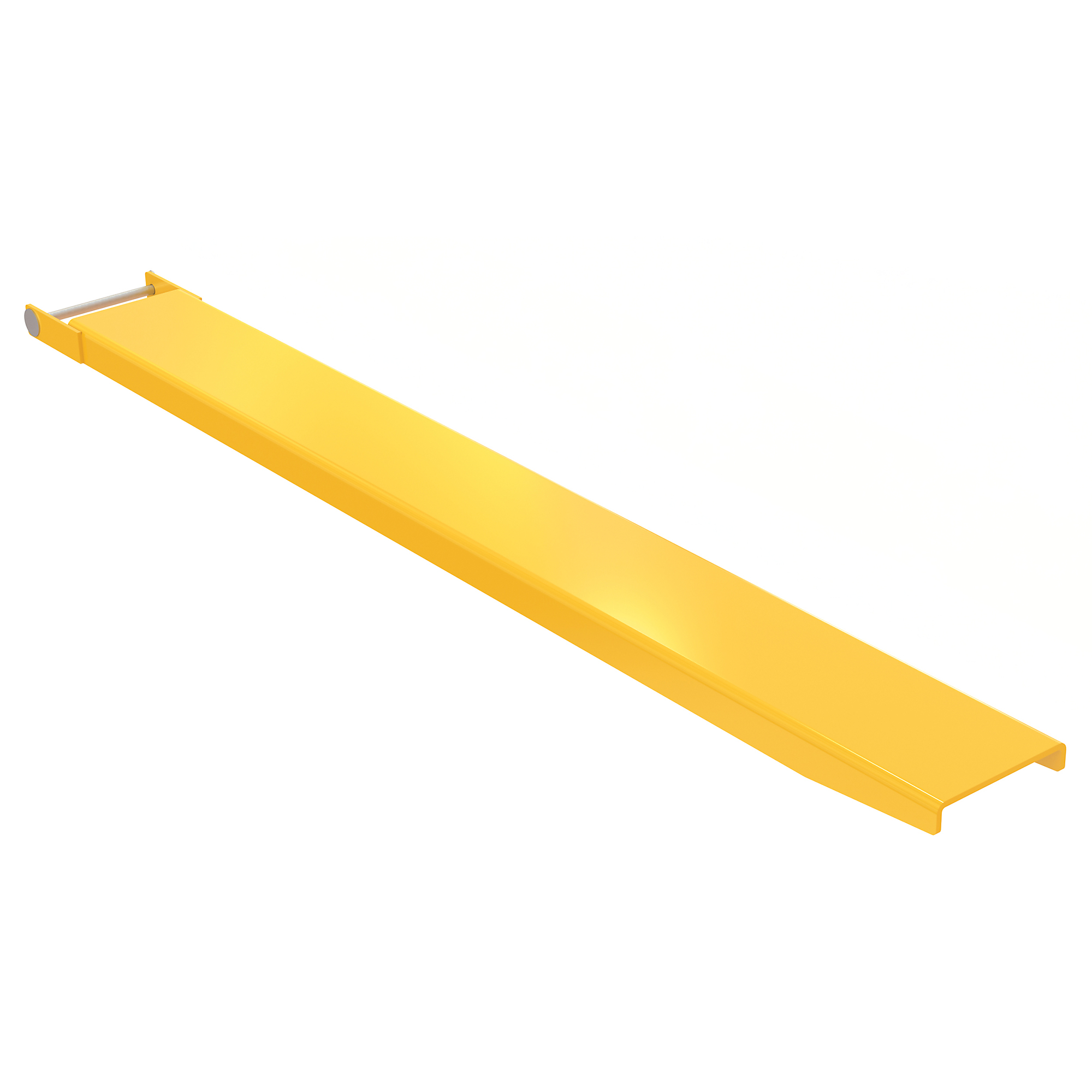 Vestil Steel Pin Style Single Fork Extension — 8in. x 72in., 4,000 lb Capacity, Yellow, Model# FE-8-72-P-EACH